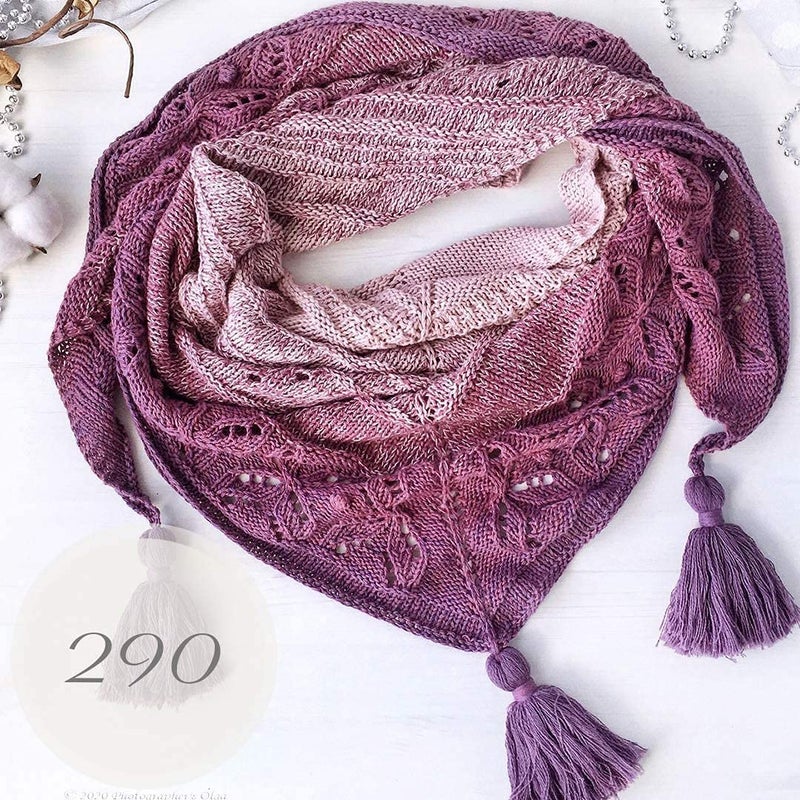 YarnArt Yarn Art YarnArt Flowers Yarn 55% Cotton 45% Acrylic 250gr 1094yds Multicolor Cotton Yarn Rainbow Crochet Yarn Spring Summer - 1 Fine Sport Skein (290) - Image 2